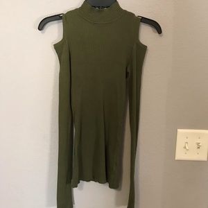 long sleeve cut out shirt